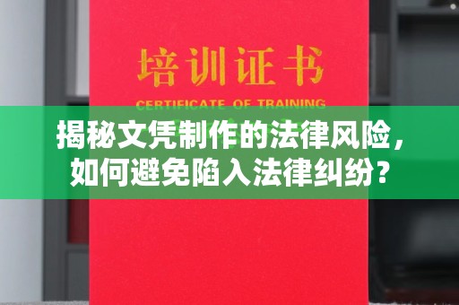 盈江揭秘文凭制作的法律风险，如何避免陷入法律纠纷？