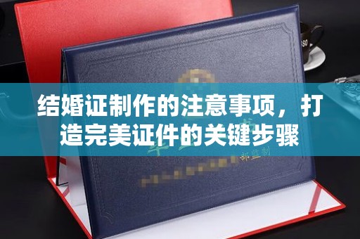 盈江结婚证制作的注意事项，打造完美证件的关键步骤
