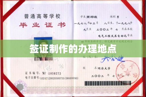 盈江签证制作的办理地点