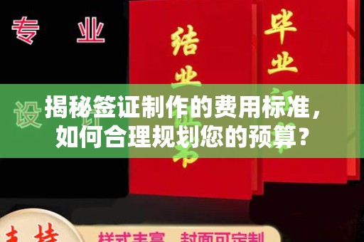 盈江揭秘签证制作的费用标准，如何合理规划您的预算？