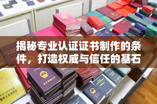 盈江揭秘专业认证证书制作的条件，打造权威与信任的基石