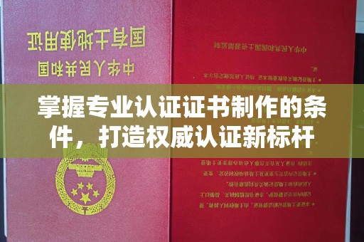 盈江掌握专业认证证书制作的条件，打造权威认证新标杆