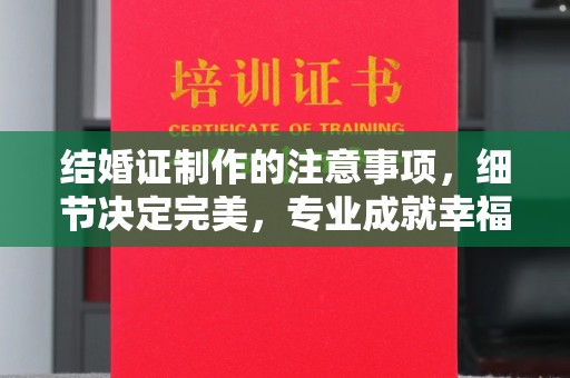 盈江结婚证制作的注意事项，细节决定完美，专业成就幸福