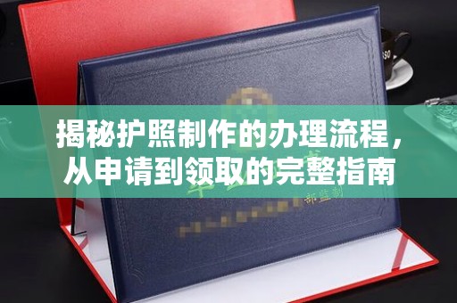 盈江揭秘护照制作的办理流程，从申请到领取的完整指南