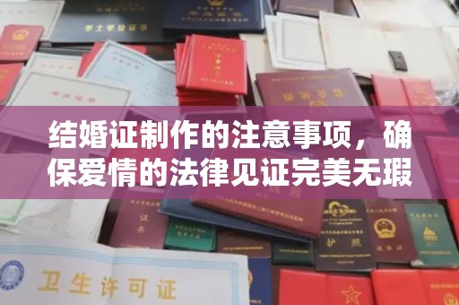 盈江结婚证制作的注意事项，确保爱情的法律见证完美无瑕